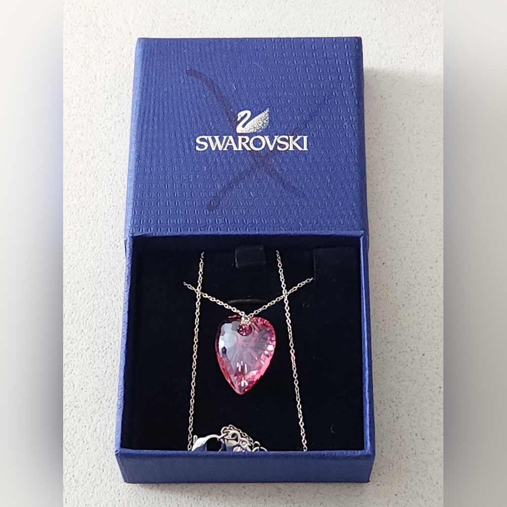 Swarovski Pink Heart Necklace
